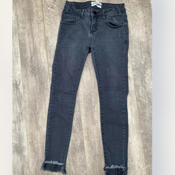 One Teaspoon Black Freebird II Distressed Dark Fantasy Step Hem 26 - Picture 3 of 6